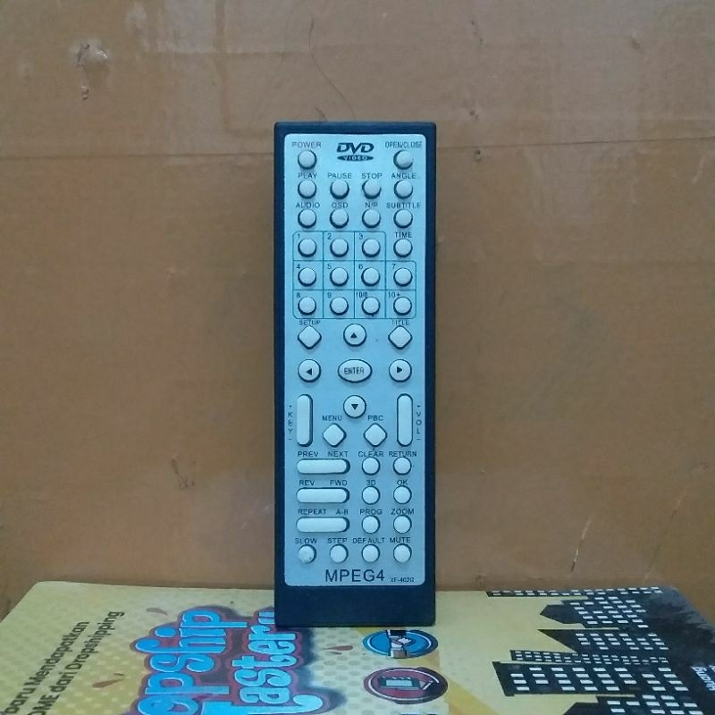 REMOTE DVD MPEG4 SERI XF-402G ORIGINAL