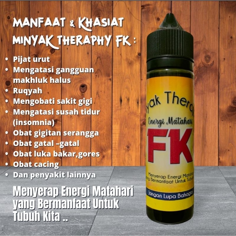 Minyak therapy energi matahari FK