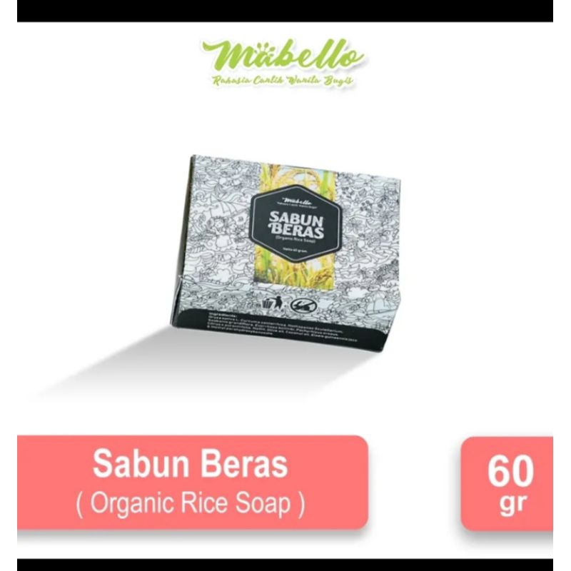 Mabello Black Soap (Sabun Beras Hitam)