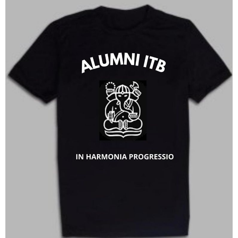 T Shirt ALUMNI ITB,  Kaos lengan pendek,  pria wanita, katun combed 30s