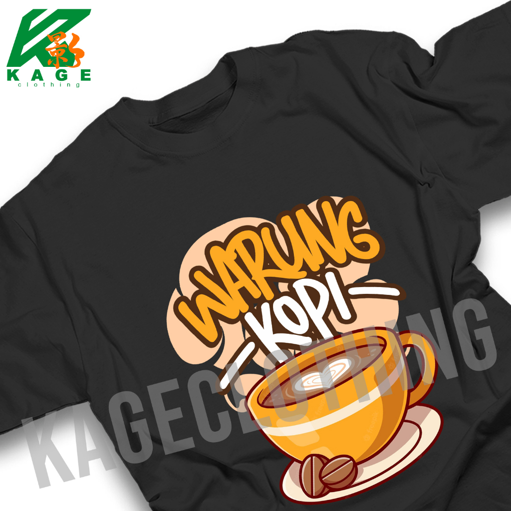 Kaos WARUNG KOPI WARKOP Tshirt baju distro cotton combed 30s UNISEX KAOS BARISTA PECINTA KOPI