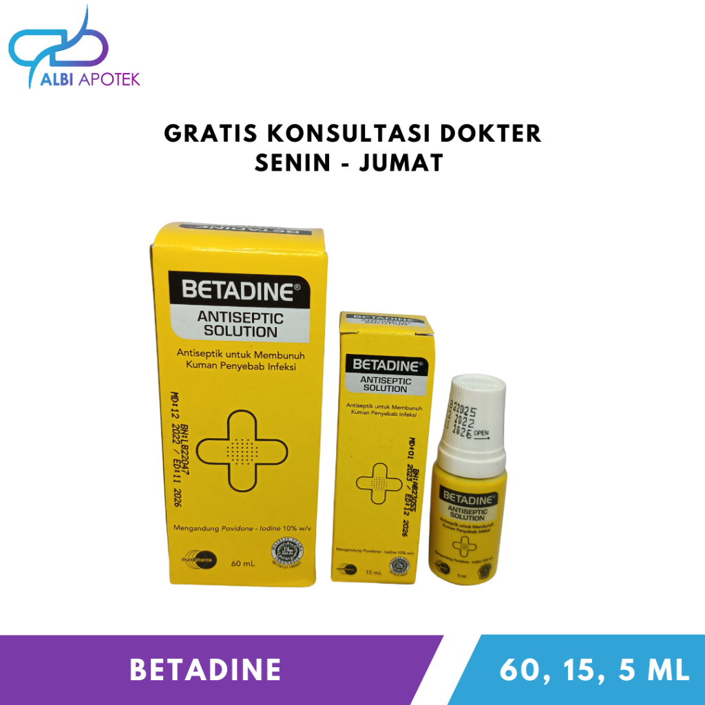 Betadine 60, 15, 5 mL