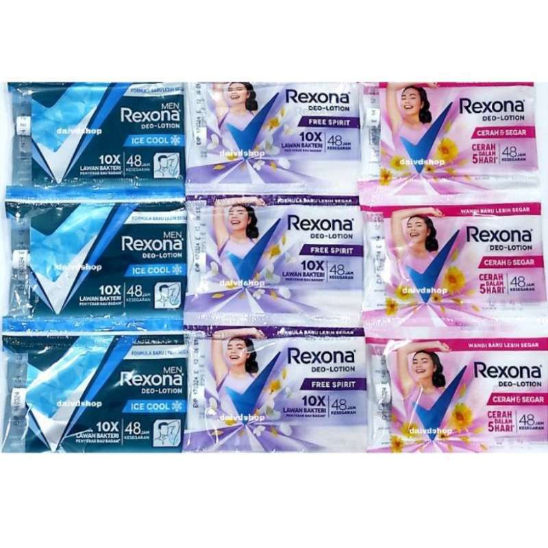 REXONA SACHET ISI 12 SACHET (1 RENCENG)