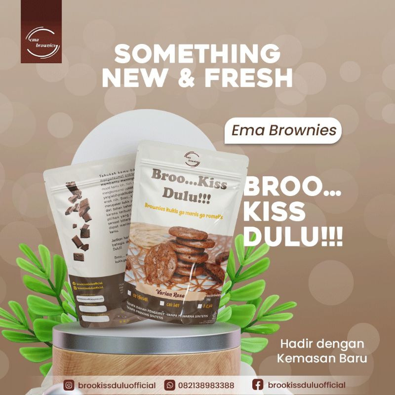 

Broo...Kiss Dulu!!! "BROWNIES COOKIES" paket isi 5 varian rasa Original
