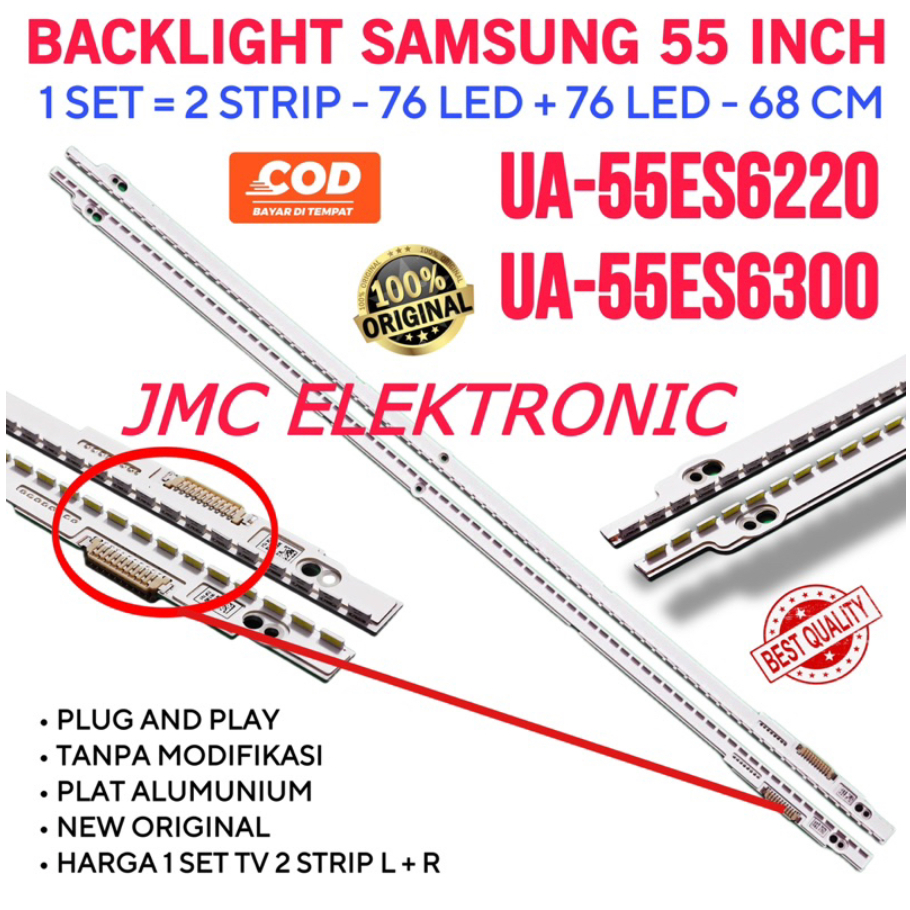 BACKLIGHT TV LED SAMSUNG 55 INCH UA55ES6220 UA55ES6300 55ES6220 55ES6300