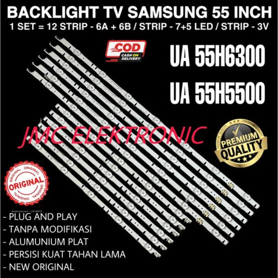 BACKLIGHT TV LED SAMSUNG 55 INCH UA55H6300 UA55H5500 55H6300 55H5500
