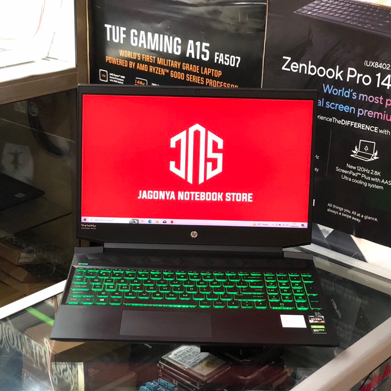 HP PAVILION GAMING 15 EC1016AX RYZEN 5 4600H RAM 16GB SSD 256GB HDD 1TB NVIDIA GTX1650 4GB LAYAR 15.