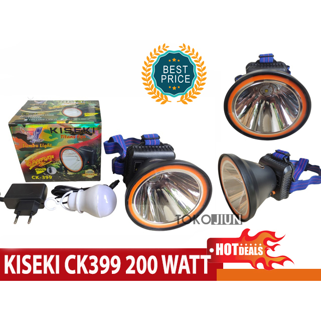 KISEKI CK 399 200W Senter Kepala LED Headlamp LED Super Terang CK399