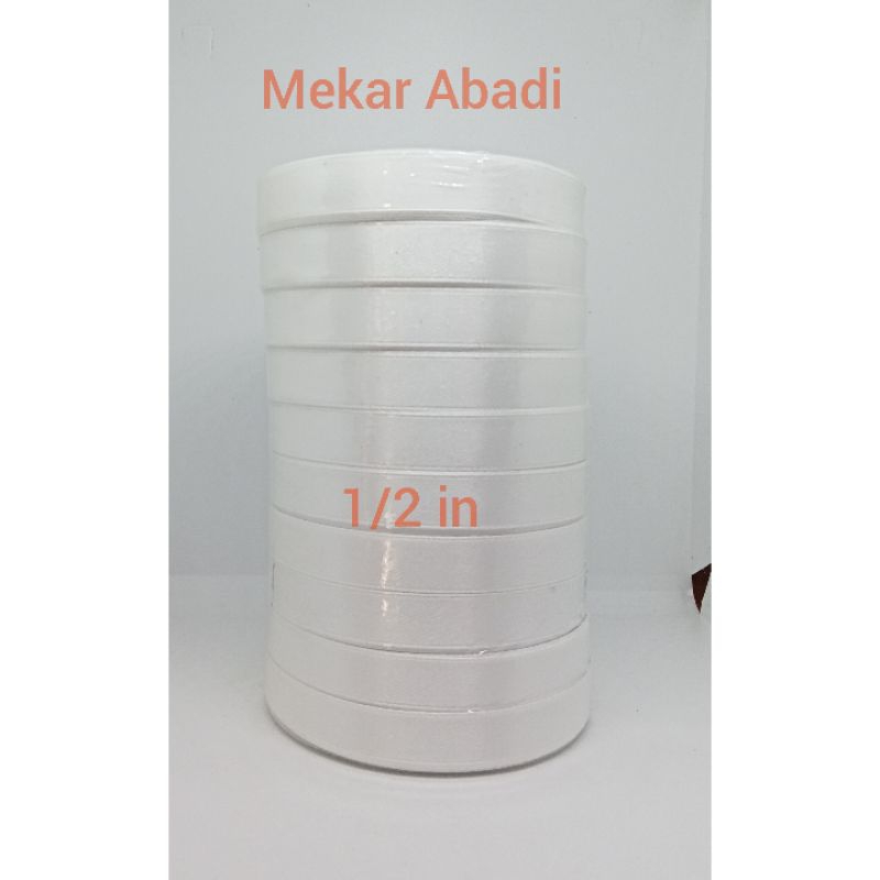 

pita satin polos berwarna ukuran 1/2 INCH