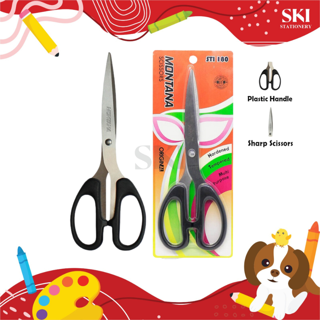 

(1 PCS) Gunting Kertas Besar / Gunting Stainless / Scissors STI-180 Montana