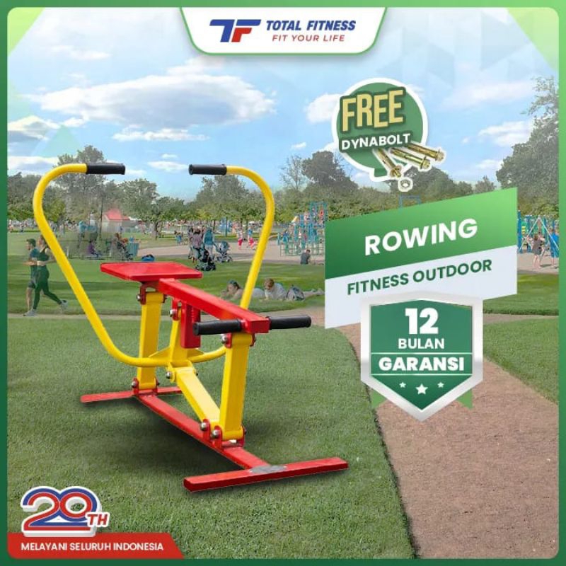 Alat Olahraga Fitness Outdoor Rowing Machine