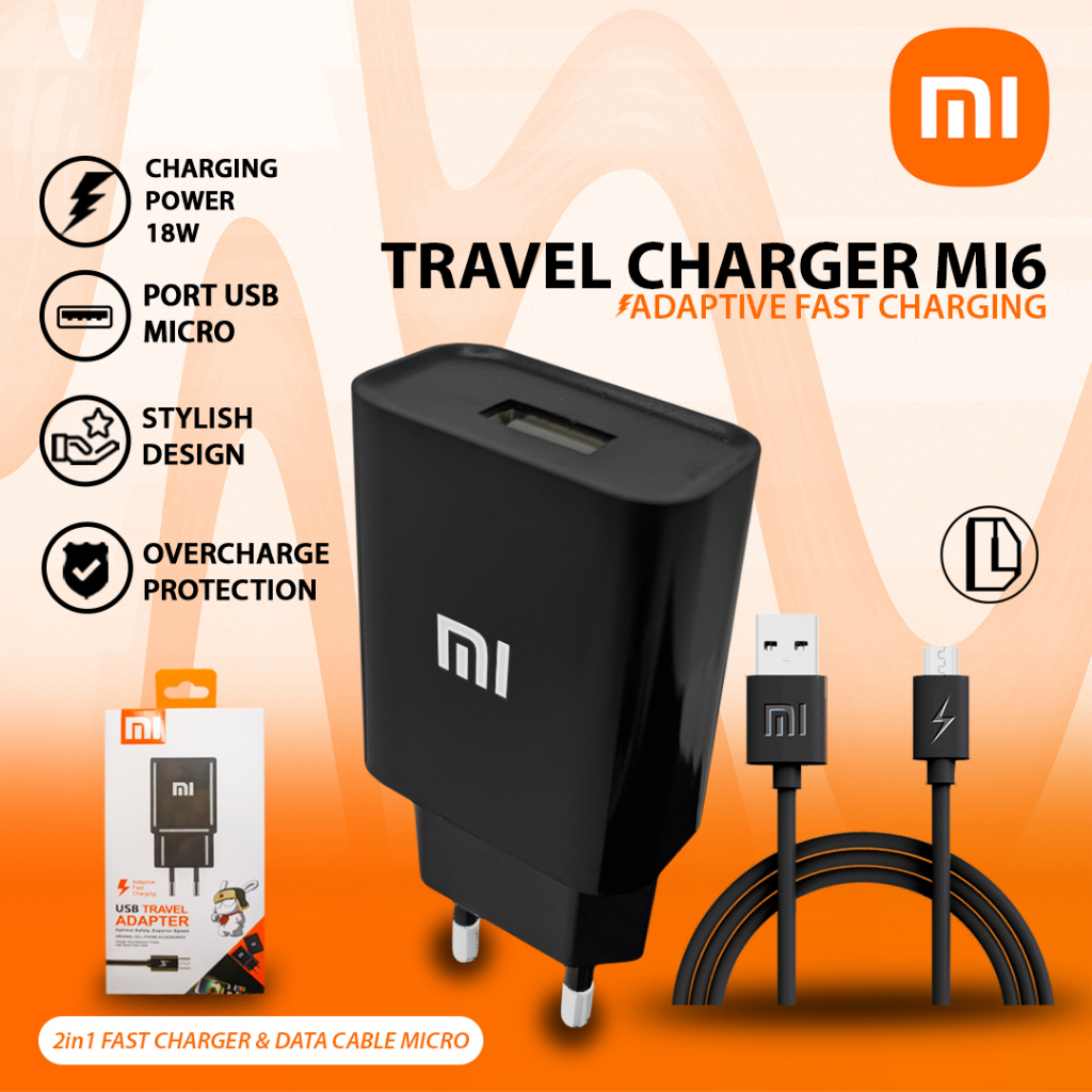 Charger Fast Charging Xiaomi Mi6 18 Watt