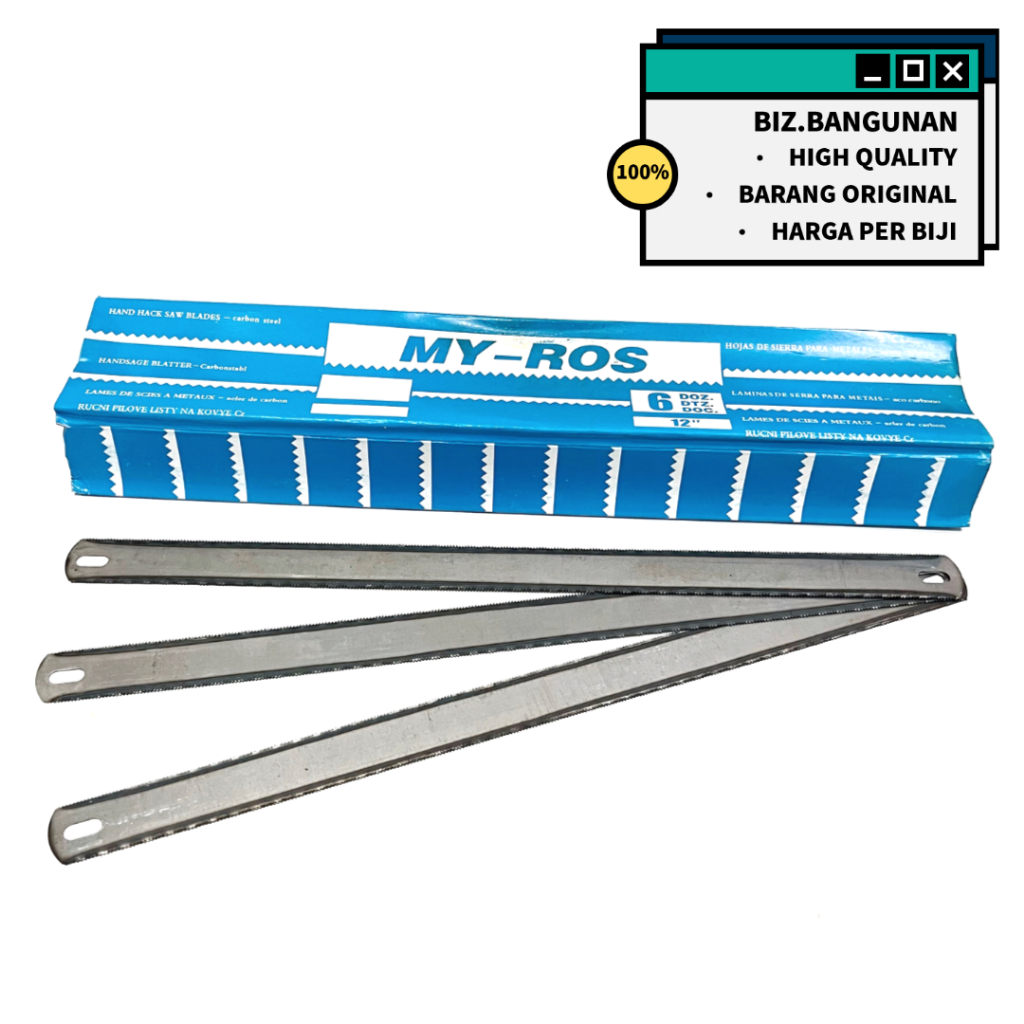 MATA GERGAJI BESI DOUBLE 12 INCH - STANG GAGANG GRAJI BOLAK BALIK