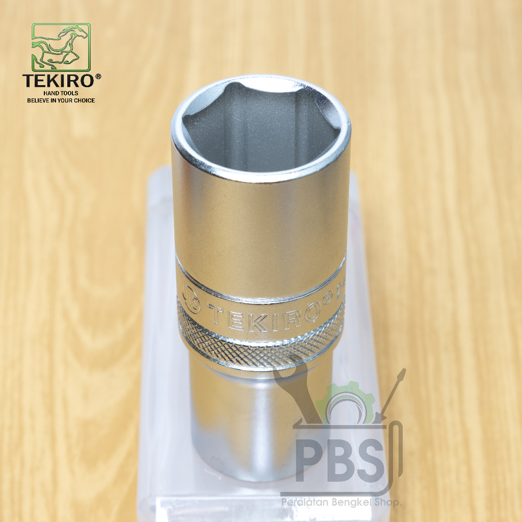 Mata Kunci Sock Panjang TEKIRO 24mm 1/2" 6PT . Deep Wall Socket 24mm . Mata Sok Panjang 24mm