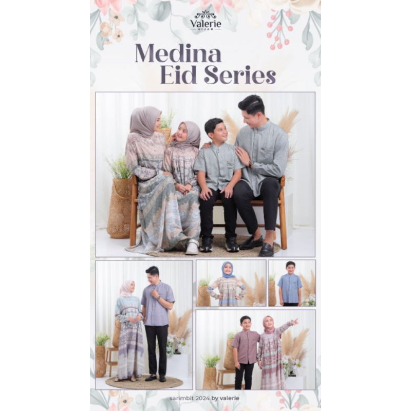 Sarimbit Keluarga 2024 Gamis Medina Eid Series