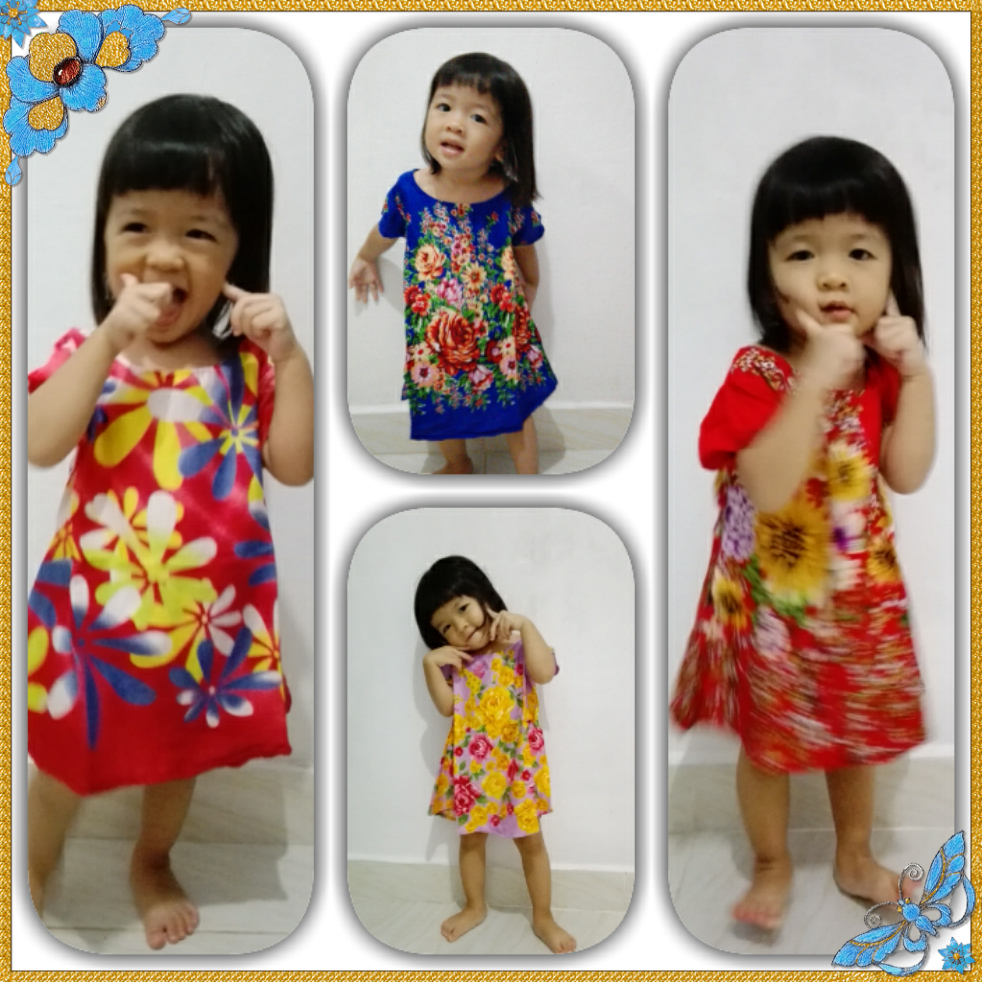 Daster Bali anak-anak uk-L, pilih motif geser, atasan anak, pakaian anak perempuan, baju tidur, dast