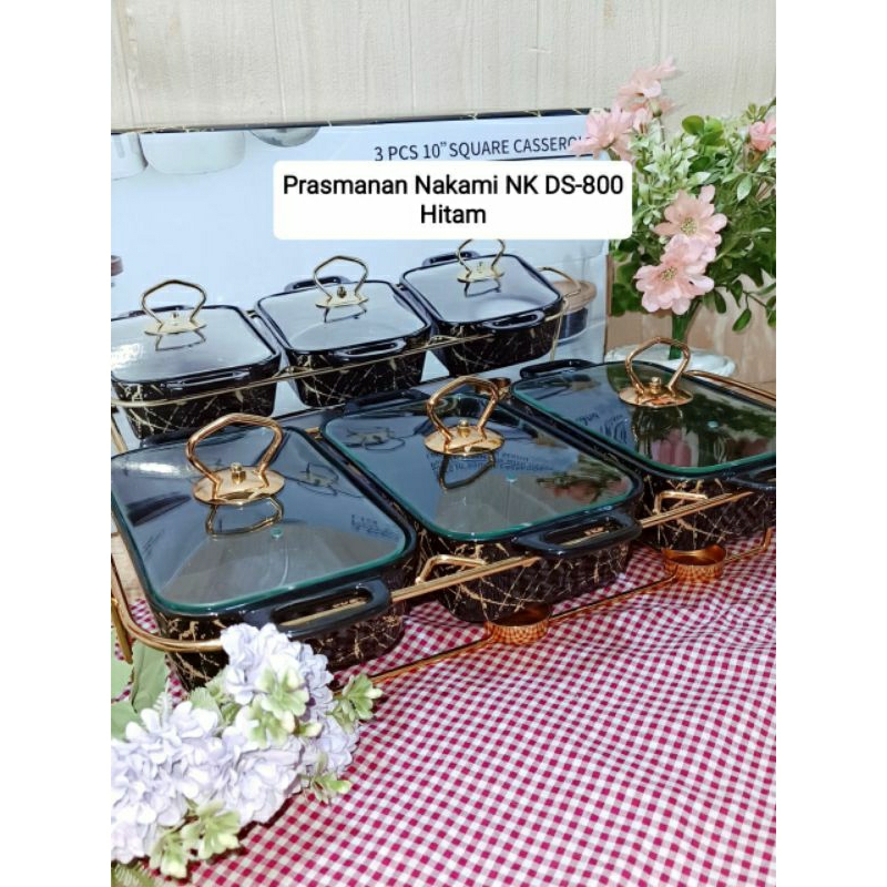 Nakami Set Prasmanan Sultan Marble 3pcs
