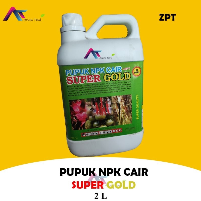 PUPUK NPK CAIR SUPER GOLD 2 LITER