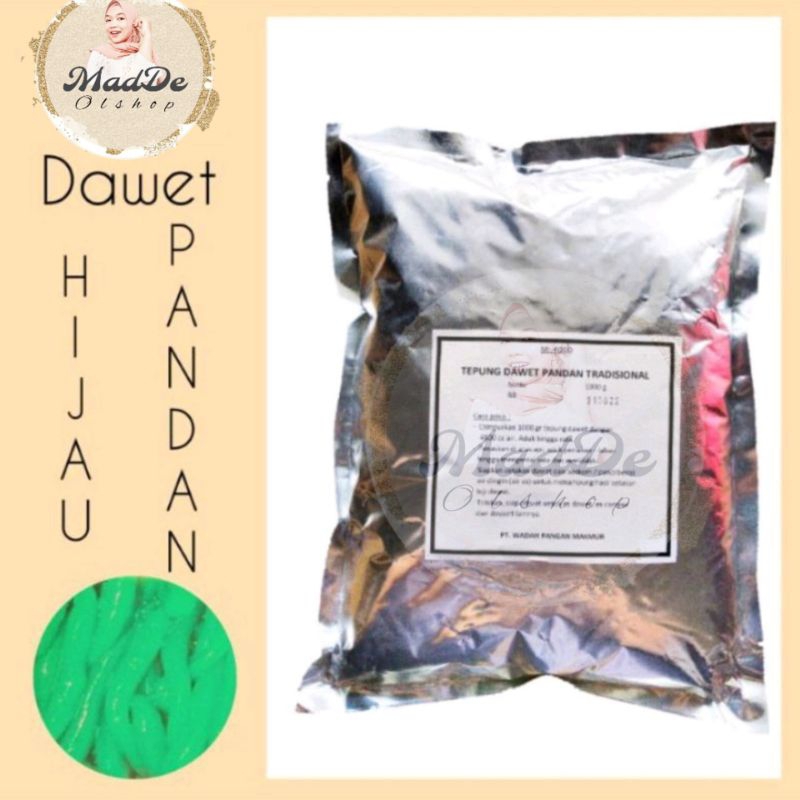 

Tepung Dawet Suji 1 kg Free buble wrap / Tepung Dawet / Mr Food / Mr. Food / Tepung Cendol / Cendol Dawet Tradisional / 1000 gr / Dawet Pandan / dawet hijau / dawet