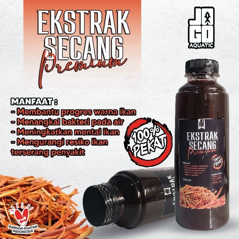 Ekstrak Secang Pekat Premium Untuk ikan Channa Cupang Predator Ikan Hias 250 ml 500 ml
