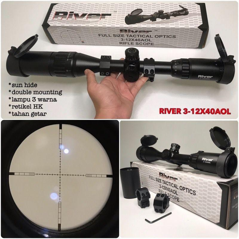 TELESKOP RIVER SPIKE 3-12X40AOL BERKUALITAS