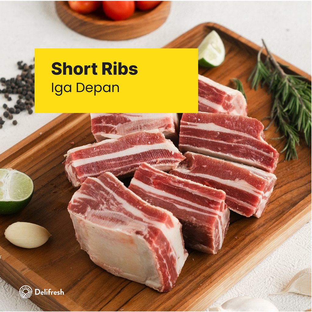 

Beef Short Ribs AUS English Cut | Iga Depan Sapi