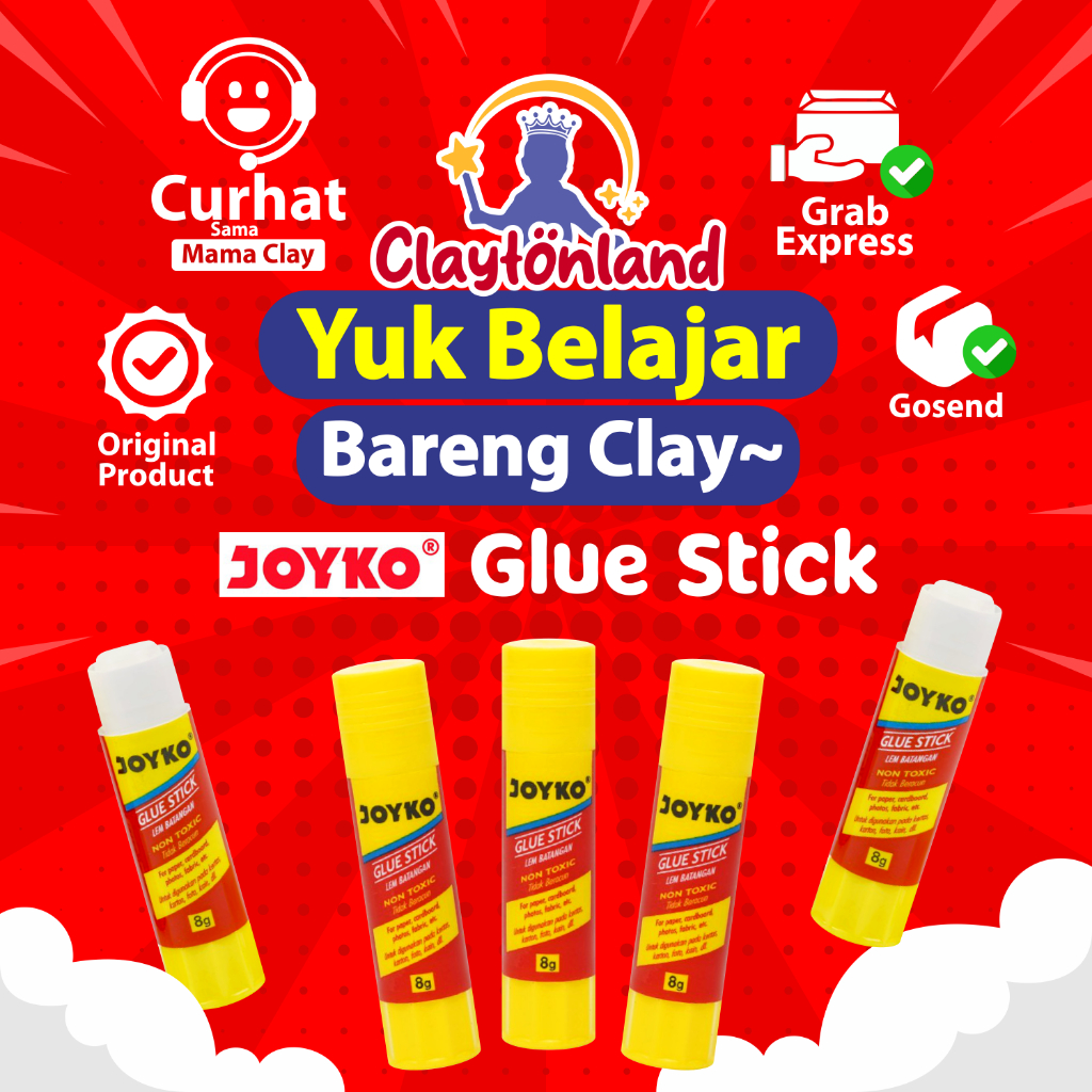 

LEM STIK JOYKO 8gr / GLUE STICK 8GR / LEM KERTAS JOYKO 8gr(Pcs)