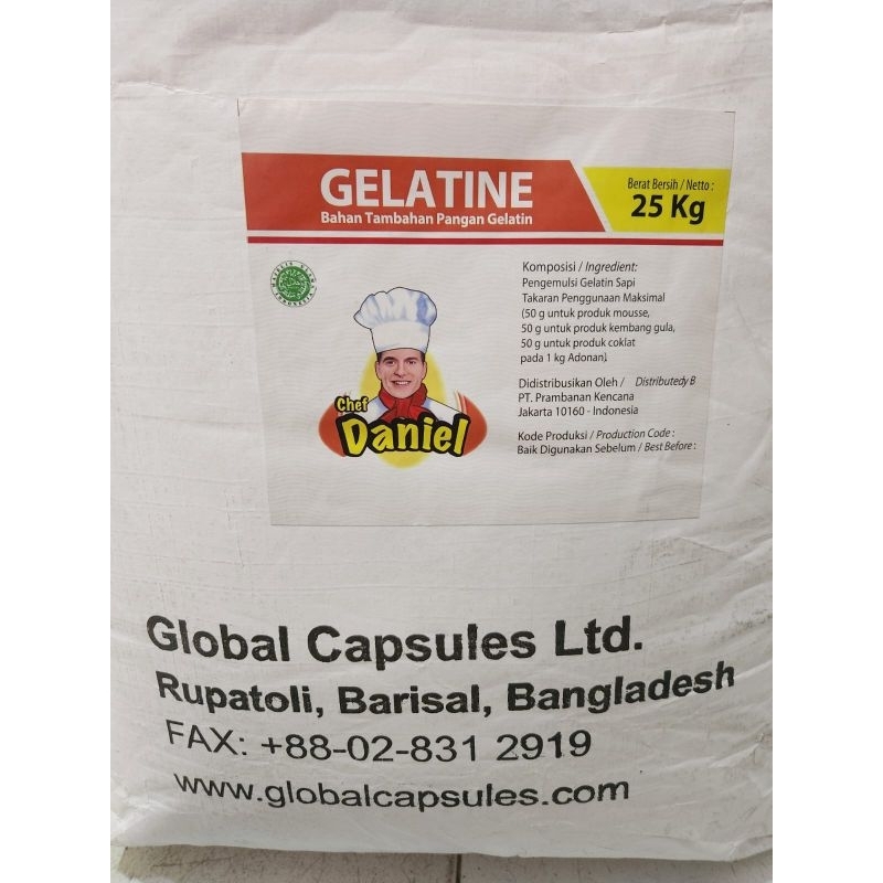 

gelatin bubuk gelatin powder chef DANIEL 50gr dan 100gr HALAL