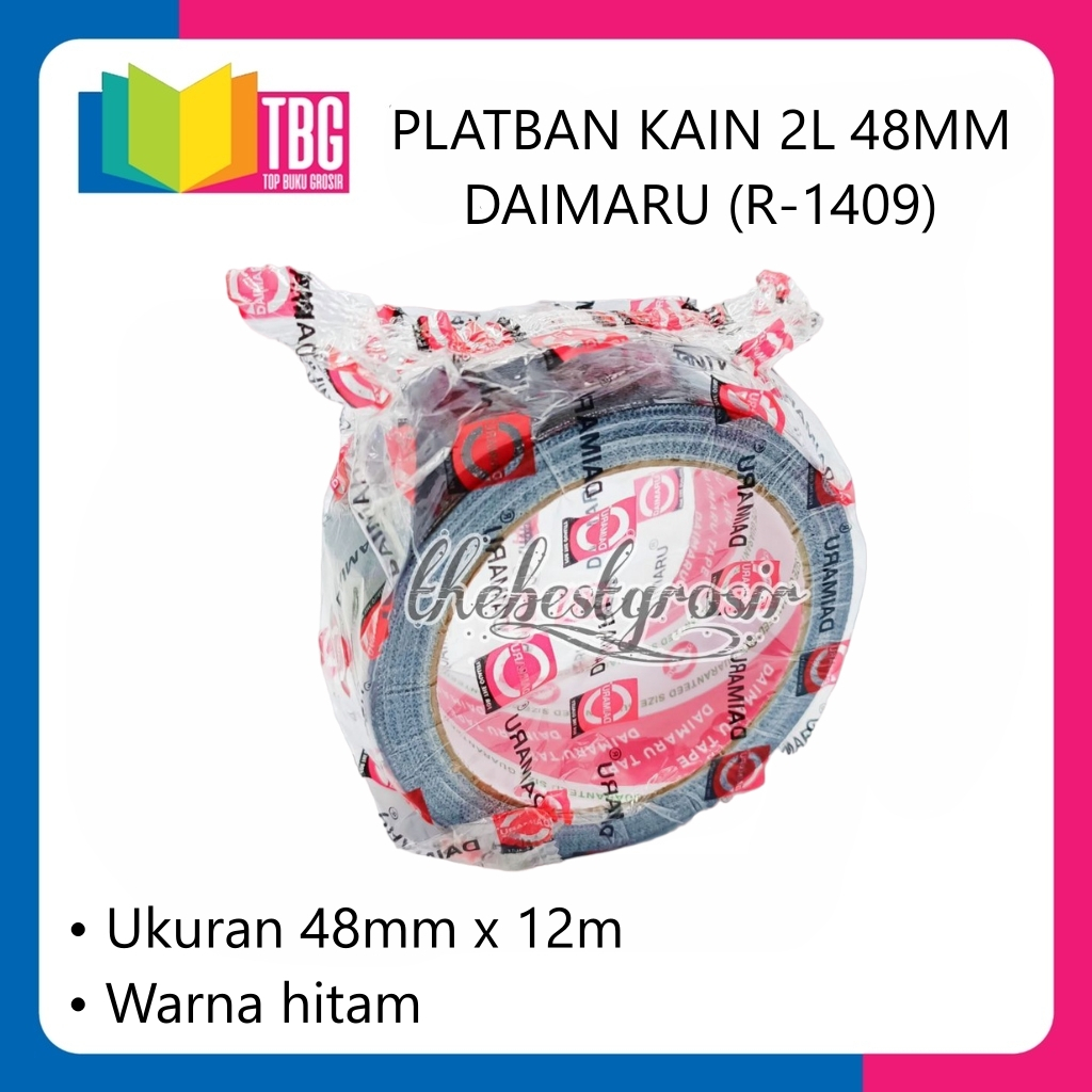 

1 ROLL PLATBAN KAIN 2L 48MM DAIMARU / LAKBAN JILID / LAKBAN HITAM DAIMARU / CLOTH TAPE (R-1409)