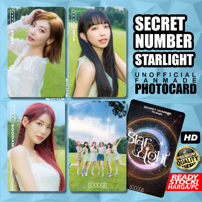 Photocard Secret Number Starlight Unofficial Photo Card Kartu