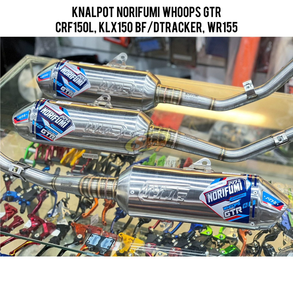 Knalpot Norifumi Whoops GTR Bore UP Kompetisi CRF 150L, KLX 150,WR155R