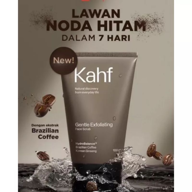 KAHF Face Scrub Gentle Exfoliating-Sabun Scrub untuk wajah bernoda