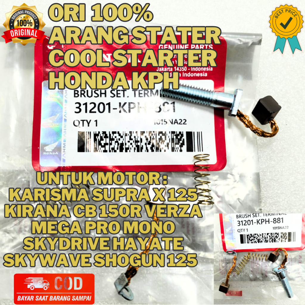 ORI ARANG STATER  COOL STARTER HONDA KPH ORIGINAL SATU SET PERESISI PNP