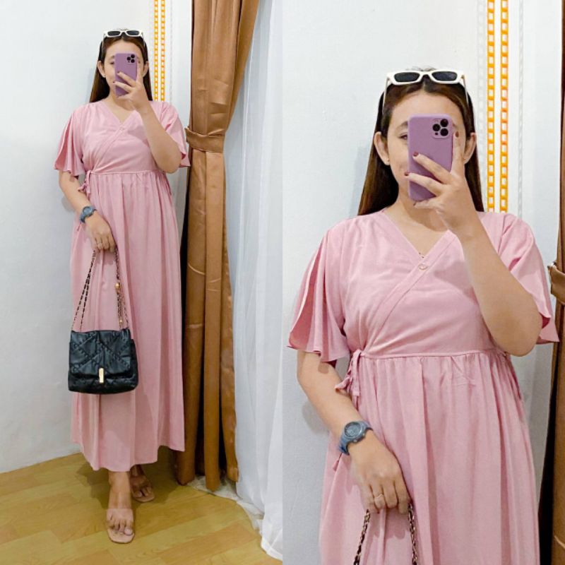 Dress Kimono Panjang/Daster kimono polos/Daster kekinian