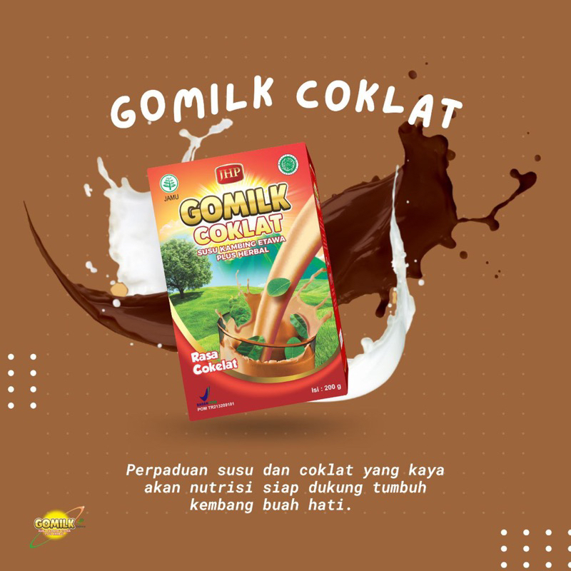 

SUSU GOMILK COKELAT (Link Co 2kg) - Susu kambing etawa plus herbal rasa Cokelat