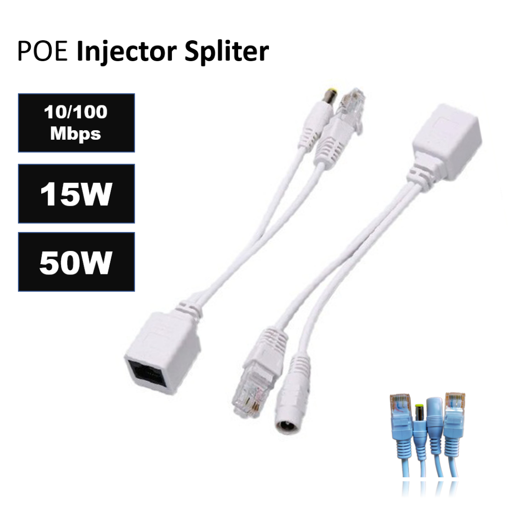 Kabel POE Injektor power over ethernet Splitter POE Injector POE Splitter Set