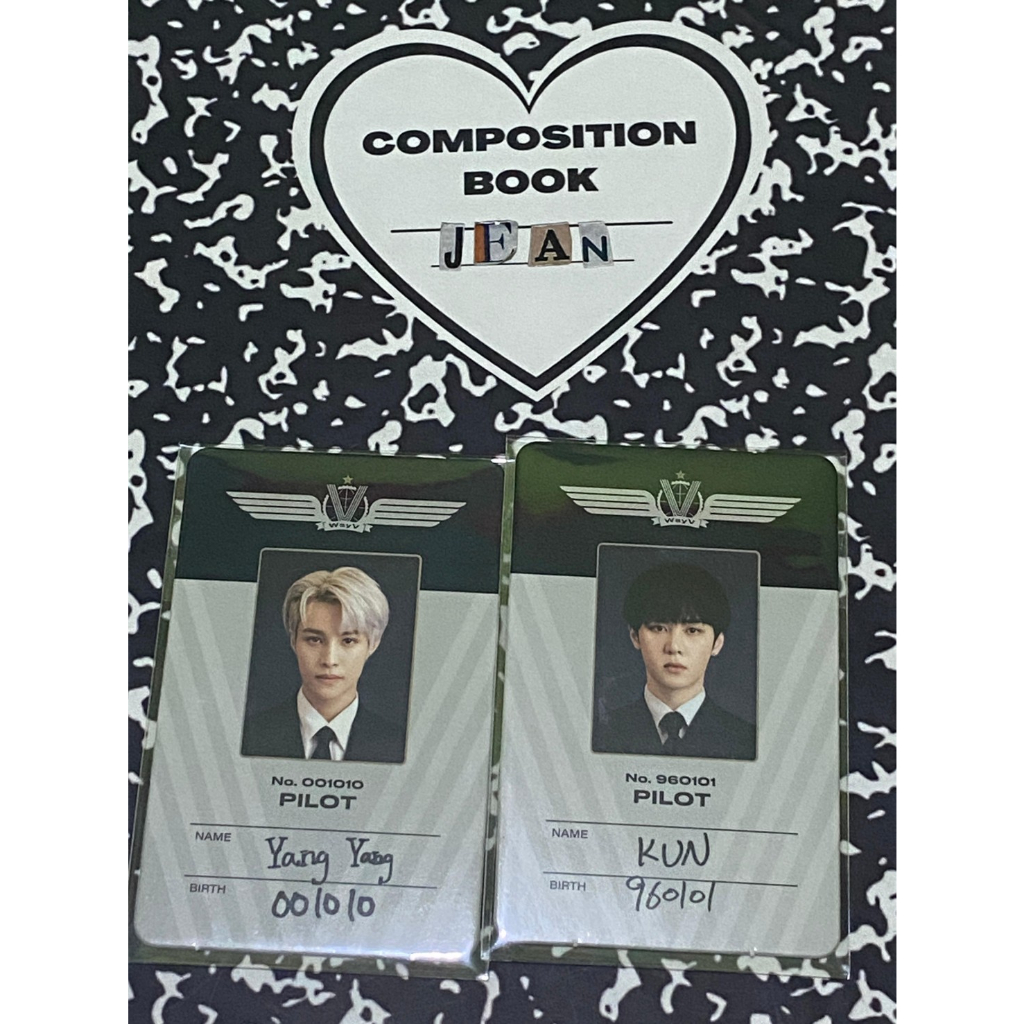 [BACA DESKRIPSI] Season Greating WayV 2022 - ID Card Pilot  (Kun, Yangyang)