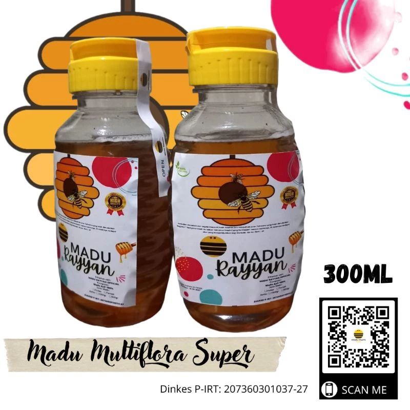 

Madu Murni Asli 1kg Nektar Multiflora 100% Pure Raw Honey madu asli Tanpa Campuran