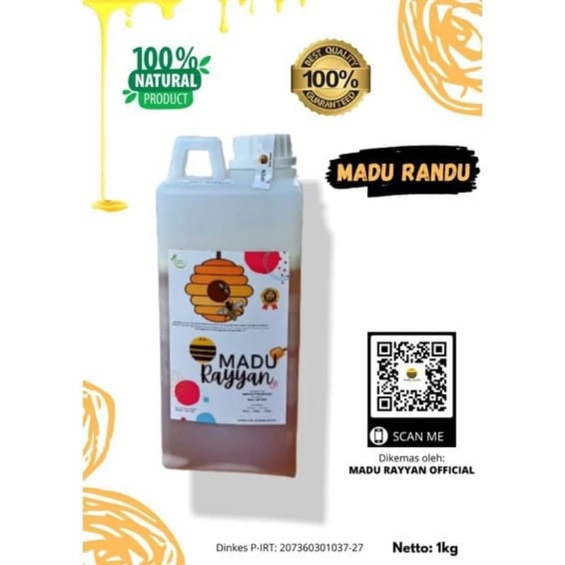 

Madu Murni Nektar Randu 1kg 100% Pure Raw Honey Asli Alami Tanpa Campuran