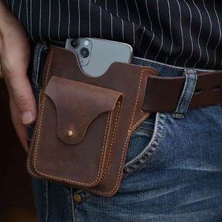 Dompet Hp Pinggang Kulit Sapi Asli - Tas Pinggang Kulit Asli Garut
