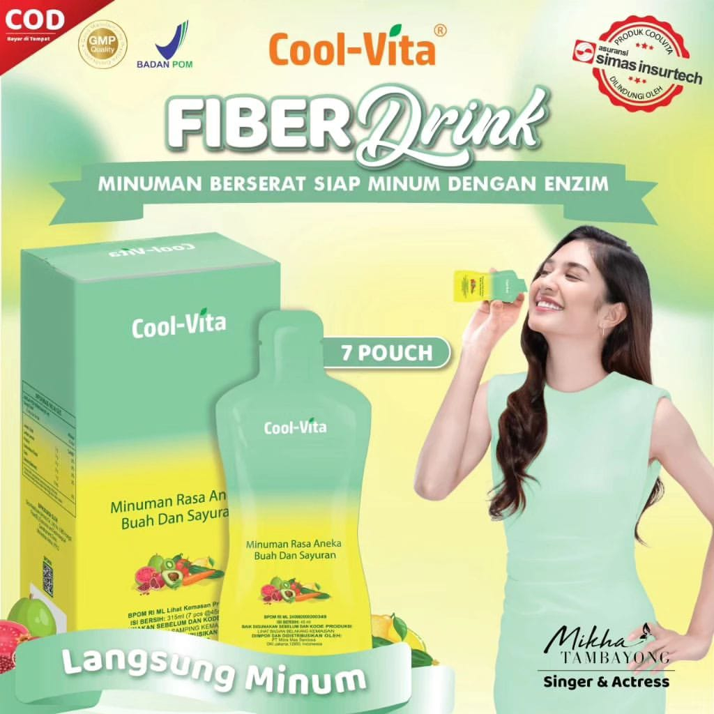 

Coolvita Slimkeep Fiber Detox Drink Minuman Rasa Ekstrak Buah