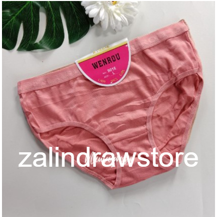 Wenrou Celana Dalam Wanita Polos Lusinan Grosir