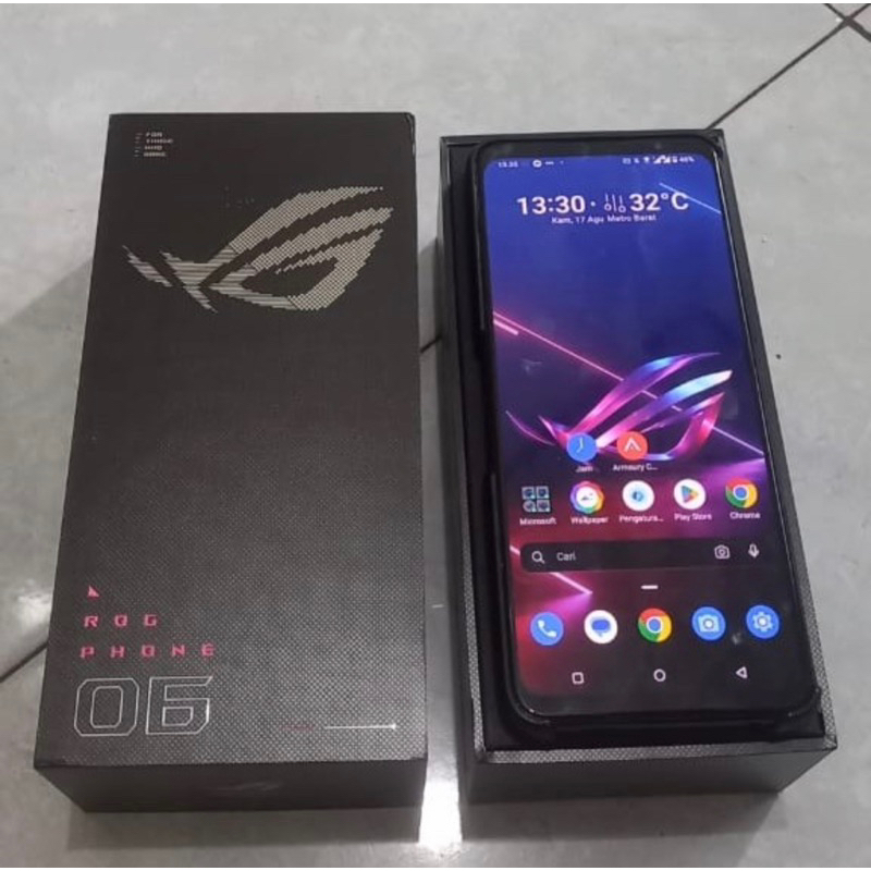 Asus rog phone 6 8/256 fullset resmi