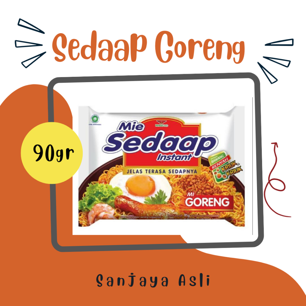 

MIE SEDAAP GORENG 90GR/MI GORENG INSTAN/GROSIRB SEMBAKO MURAH