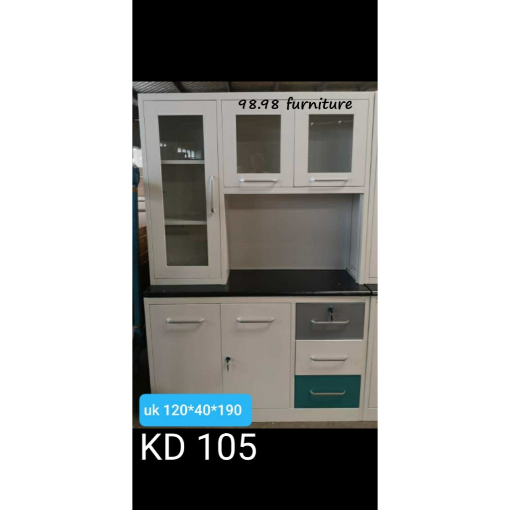 Lemari Sayur Besi 3 Pintu KD 105 - Lemari Dapur - Medan