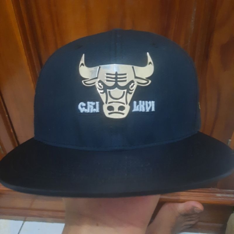 topi chicago logo besi NBA Hyflat original