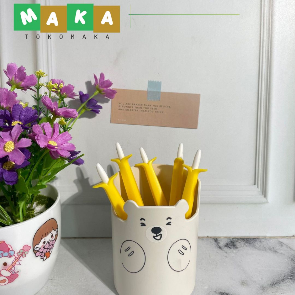 

pencil cetek pisang fullbody pensil mekanik pisang peralatan sekolah perlengkapan alat tulis kantor