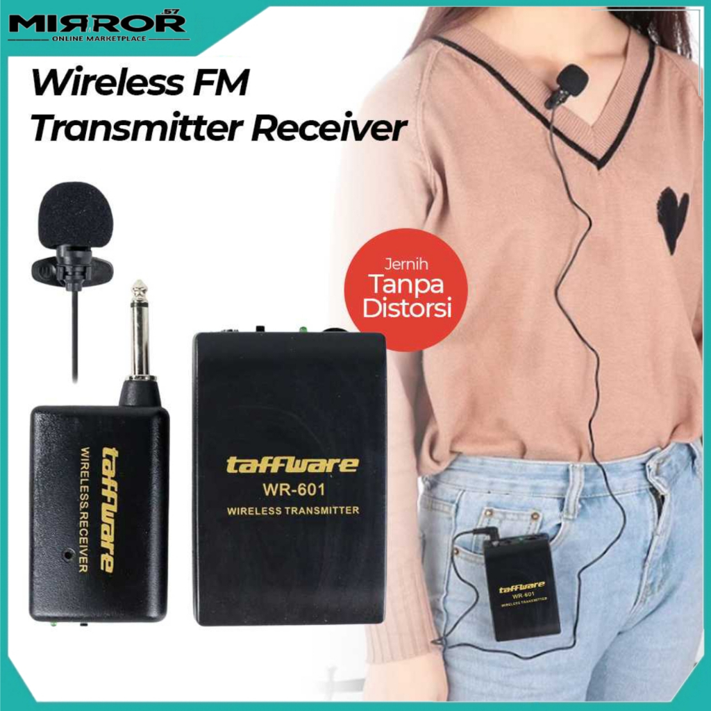Mikrofon Wireless FM Transmitter Receiver Pro Microphone