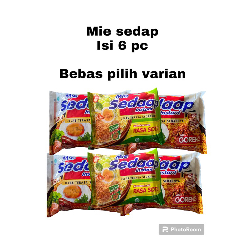 

Mie Sedap Goreng dan Soto isi 6pc Bebas pilih varian