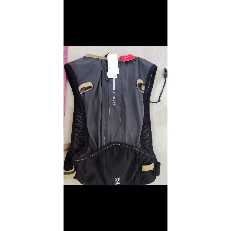 tas lari hydropack kalenji evadict 10 L, size M/L